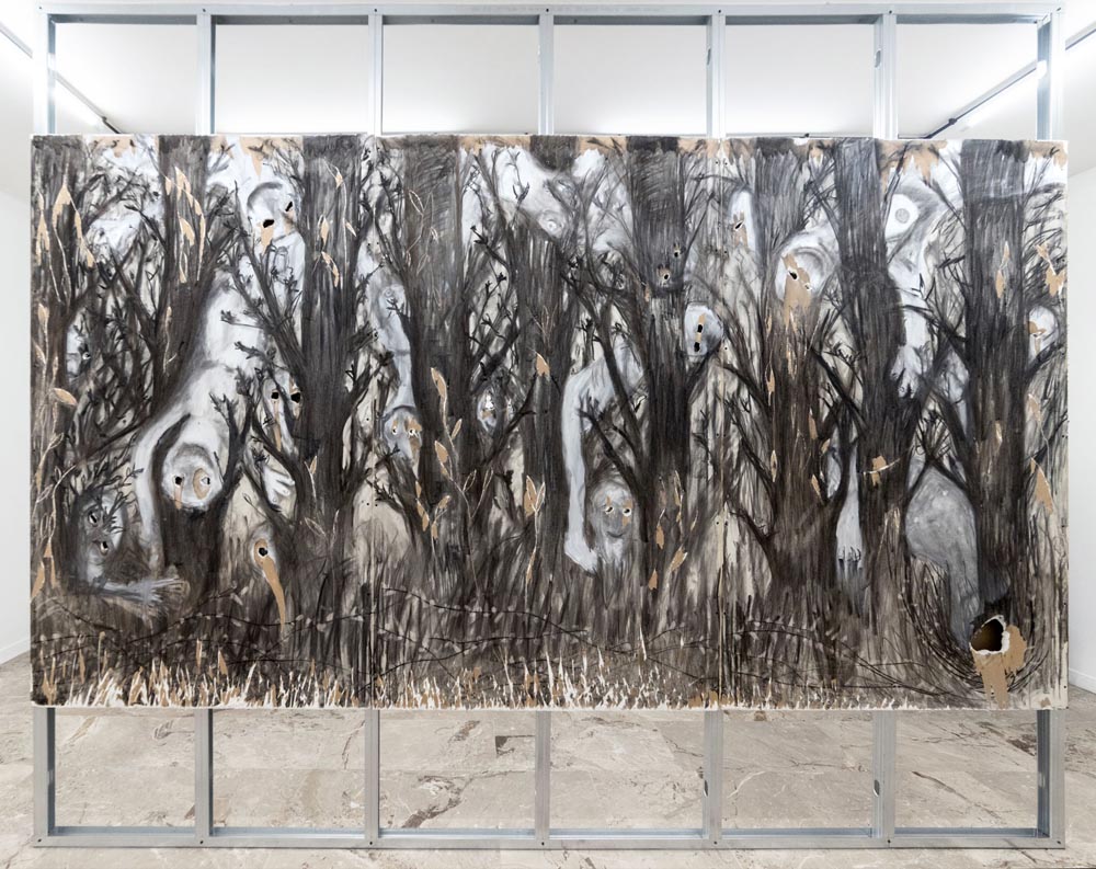 GLI ALBERI MUOIONO IN PIEDI — Sebastiano Sofia at MERGE Project Space, Pescara, Italy