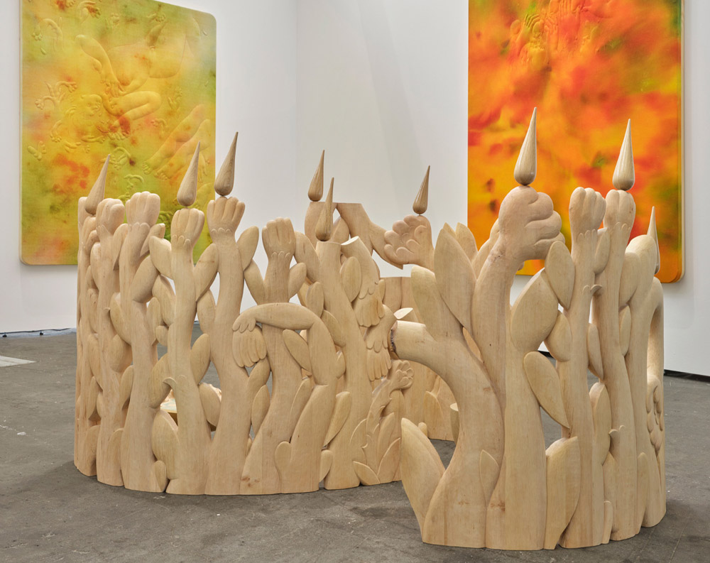 We go and quench our thirst in the garden — Eliška Konečná in POLANSKY booth @Liste Art Fair Basel